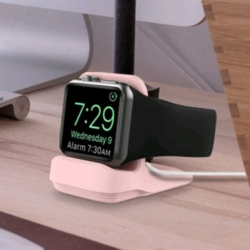 Pink Apple Watch Charger Stand - Picture 2 of 9